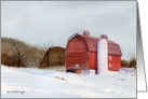 Winter Barn card