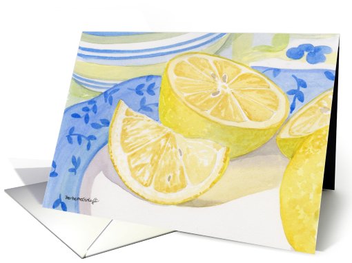 Cut Lemons card (700500)