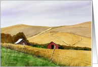 Barn Rolling Hills card