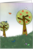 Hazy Day in the Orchard card