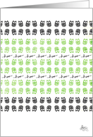 Hoo Hoo Green and Black card