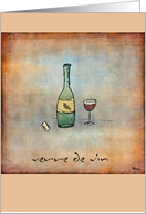 Verre de Vin - Glass of Wine card