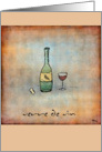 Verre de Vin - Glass of Wine card