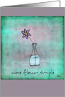 Une Fleur Simple - A single flower card