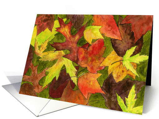 Backyard Leaves card (289196)