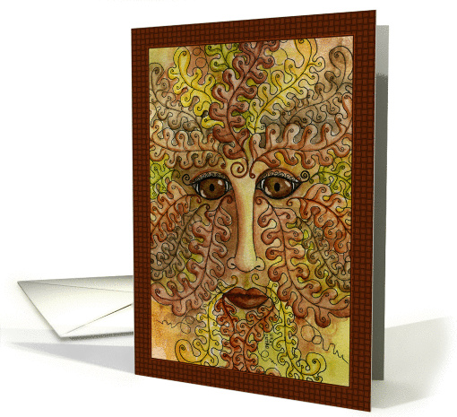 Greenman Autumn Solstice card (296583)