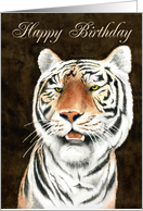 Happy Birthday Tiger Card