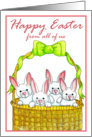 Basket of Bunnies Easter Card