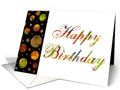 Happy Birthday Rainbow card (369881)