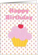 Happy Birthday Cupcake Card