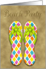 Flip Flop Beach Party Card