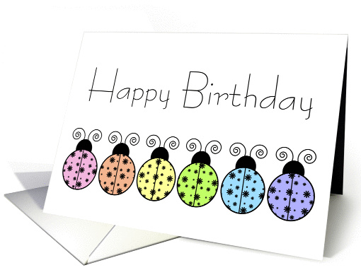Lazy Daisy Ladybug card (443872)