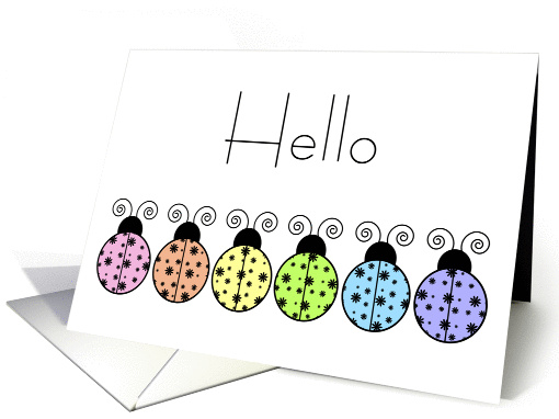 Lazy Daisy Ladybug card (443880)