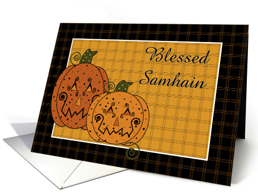 Starry Pumpkin Samhain card (473209)