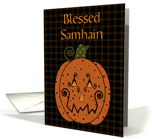 Starry Pumpkin Samhain card (473212)