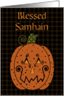 Starry Pumpkin Samhain Card