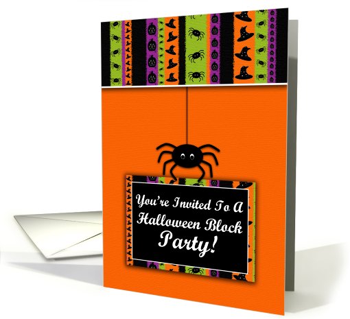 Halloween Block Party Invitation card (474229)