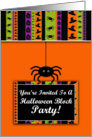 Halloween Block Party Invitation card