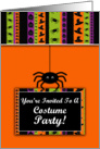 Costume Party Invitation card