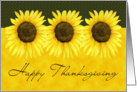 Sunflower Thanksgiving Card