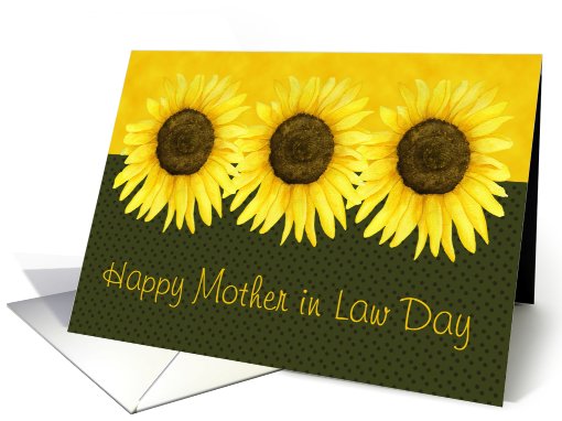 Sunflower Mother In Law card (477330)