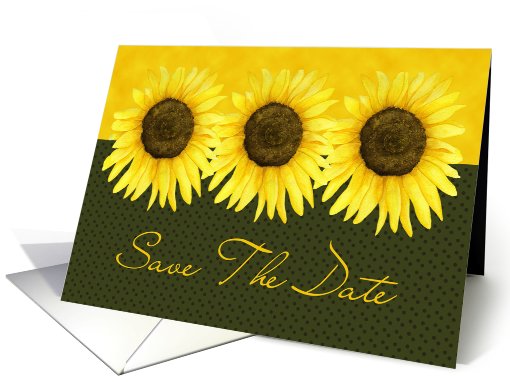 Sunflower Save The Date card (477336)