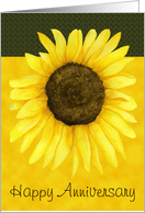 Sunflower Happy Anniversary Card