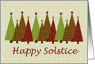 Calico Solstice Trees Card