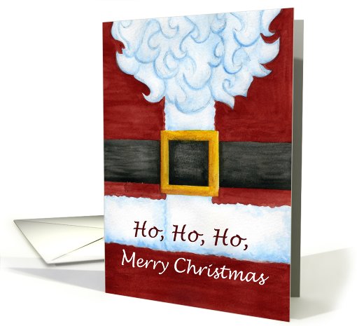 Santa's Belly Christmas card (527423)
