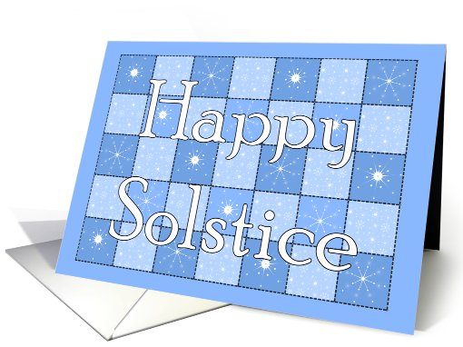 Happy Solstice Snowflake card (527448)