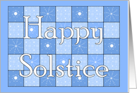 Happy Solstice Snowflake Card