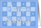Happy Solstice Snowflake Card
