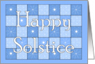 Happy Solstice Snowflake Card