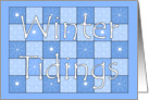 Winter Tidings Snowflake Card