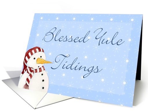 Yule Tidings Snowman card (531534)