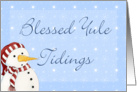 Yule Tidings Snowman Card