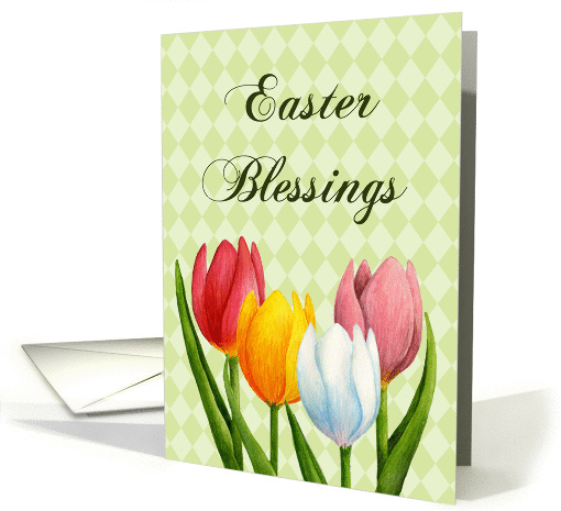 Easter Blessings Tulips card (549519)