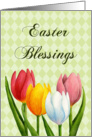 Easter Blessings Tulips Card