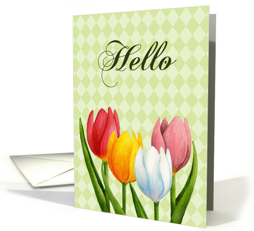Hello Tulips card (549530)