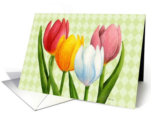 Tulips card (549602)