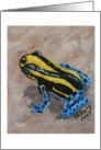 Poison Dart Frog (Yellow and Blue) card