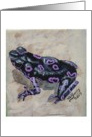 Poison dart frog (black and purple) card