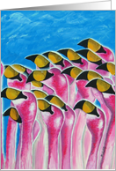 Flamingos card