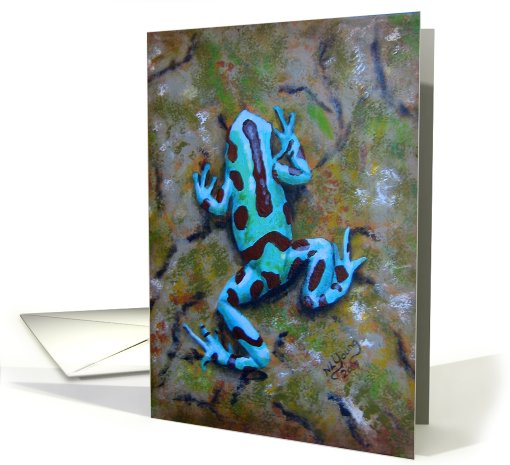 Blue and Bronze Frog card (489384)