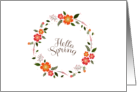 Hello Spring card