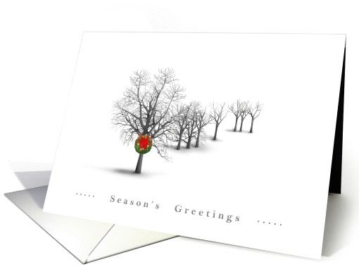 Simple & Minimalist Season's Greetings with Trees &... (294121)