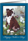 Boston Terrier Dog Father’s Day Card For Dad card