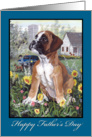 Boxer Dog Father’s Day Card For Dad card