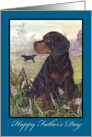 Gordon Setter Dog Father’s Day Card For Dad card