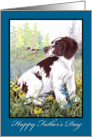 Brittany Spaniel Dog Father’s Day Card For Dad card